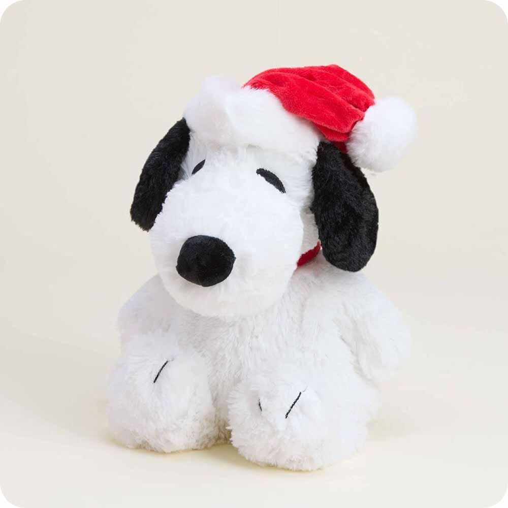 Warmies Peanuts Santa Hat Snoopy Plush Christmas Lavender Weighted Microwavable